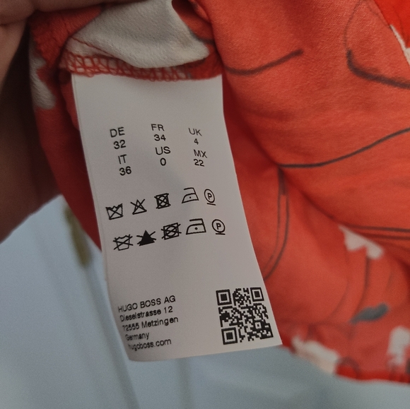 Hugo Boss Red Floral Blouse - Picture 4 of 4